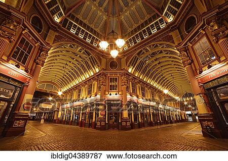 Leadenhall Market, London, England, United Kingdom, Europe View Large Photo Image Stock Photo - Leadenhall Market, London, England, United Kingdom, Europe. Fotosearch