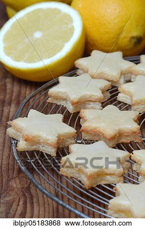 Lemon stars, Christmas cookies, pastries View Large Photo Image Stock Photo - Lemon stars, Christmas cookies, pastries. Fotosearch