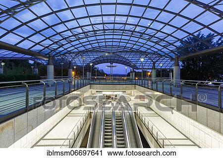 Light rail metro underground station Westfalenhallen station in Dortmund, Germany, Europe View Large Photo Image Stock Image - Light rail metro underground station Westfalenhallen station in Dortmund, Germany, Europe. Fotosearch