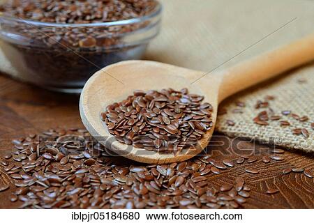 Linseed ( Linum usitatissimum) with cooking spoon, seed linen, seed flax View Large Photo Image Stock Image - Linseed ( Linum usitatissimum) with cooking spoon, seed linen, seed flax. Fotosearch