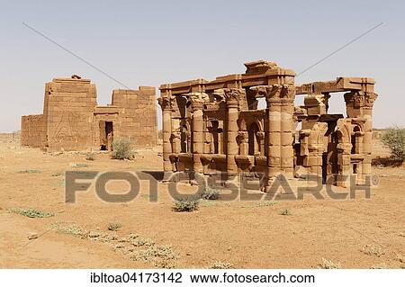 Lion Temple and Hathor Temple or Roman Kiosk, Naga, Nubia, Nahr an-Nil, Sudan, Africa View Large Photo Image Stock Image - Lion Temple and Hathor Temple or Roman Kiosk, Naga, Nubia, Nahr an-Nil, Sudan, Africa. Fotosearch