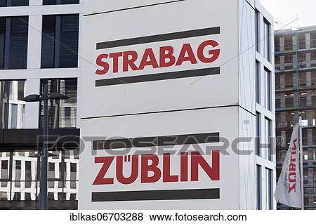 Logo construction group Strabag AG and construction company Ed. Züblin AG in front of the Düsseldorf branch, North Rhine-Westphalia, Germany, Europe View Large Photo Image Stock Photo - Logo construction group Strabag AG and construction company Ed. Züblin AG in front of the Düsseldorf branch, North Rhine-Westphalia, Germany, Europe. Fotosearch