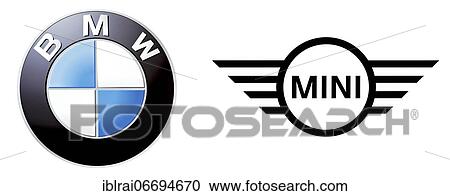 Logo of the car brand BMW and Mini, cutout on white background View Large Photo Image Stock Image - Logo of the car brand BMW and Mini, cutout on white background. Fotosearch