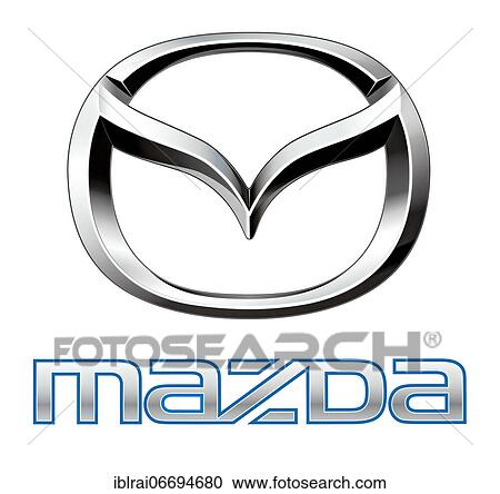 Logo of the car brand Mazda, free space on white background View Large Photo Image Stock Image - Logo of the car brand Mazda, free space on white background. Fotosearch