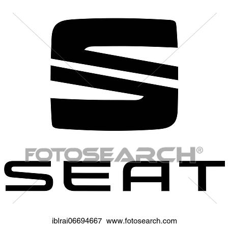 Logo of the car brand Seat, free space on white background View Large Photo Image Stock Photo - Logo of the car brand Seat, free space on white background. Fotosearch