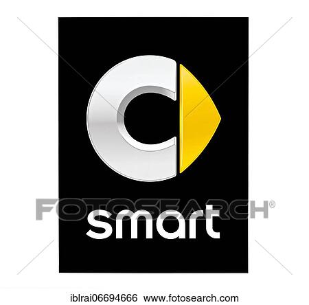 Stock Photograph - Logo of the car brand Smart, cutout on white background. Fotosearch