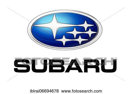 Logo of the car brand Subaru, free space on white background View Large Photo Image Stock Photo - Logo of the car brand Subaru, free space on white background. Fotosearch