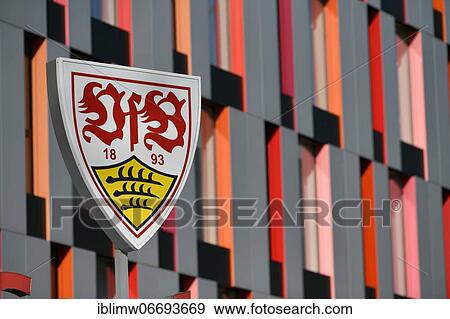 Logo of VfB Stuttgart, Carl-Benz Center, Fanshop, Mercedes-Benz Arena, Stuttgart, Baden-Württemberg, Germany, Europe View Large Photo Image Stock Photo - Logo of VfB Stuttgart, Carl-Benz Center, Fanshop, Mercedes-Benz Arena, Stuttgart, Baden-Württemberg, Germany, Europe. Fotosearch