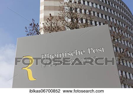 Logo Rheinische Post Mediengruppe in front of the Pressehaus Düsseldorf, newspaper publisher, North Rhine-Westphalia, Germany, Europe View Large Photo Image Stock Image - Logo Rheinische Post Mediengruppe in front of the Pressehaus Düsseldorf, newspaper publisher, North Rhine-Westphalia, Germany, Europe. Fotosearch