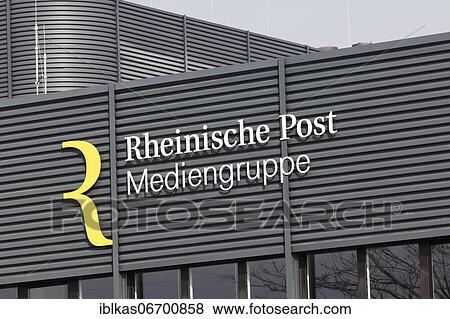 Logo Rheinische Post Mediengruppe, Rheinisch Bergische Verlagsgesellschaft, newspaper publisher, Düsseldorf, North Rhine-Westphalia, Germany, Europe View Large Photo Image Stock Photo - Logo Rheinische Post Mediengruppe, Rheinisch Bergische Verlagsgesellschaft, newspaper publisher, Düsseldorf, North Rhine-Westphalia, Germany, Europe. Fotosearch