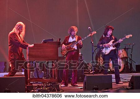 Loreley open-air stage, Monsters of Rock, Rainbow, from left to right, keyboard player Jens Johansson, bass player Bob Nouveau, Ritchie Blackmore, Sankt Goarshausen, Rhineland-Palatinate, Germany, Europe View Large Photo Image Stock Photograph - Loreley open-air stage, Monsters of Rock, Rainbow, from left to right, keyboard player Jens Johansson, bass player Bob Nouveau, Ritchie Blackmore, Sankt Goarshausen, Rhineland-Palatinate, Germany, Europe. Fotosearch