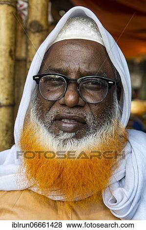 Man with coloured beard, Kawran Bazar, Dhaka, Bangladesh, Asia View Large Photo Image Stock Photo - Man with coloured beard, Kawran Bazar, Dhaka, Bangladesh, Asia. Fotosearch