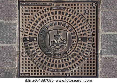 Manhole in Wismar, Wismar, Mecklenburg-Western Pomerania, Germany, Europe View Large Photo Image Stock Photography - Manhole in Wismar, Wismar, Mecklenburg-Western Pomerania, Germany, Europe. Fotosearch
