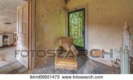 Stock Image - Manor House, Lost Place, Belgium, Europe. Fotosearch