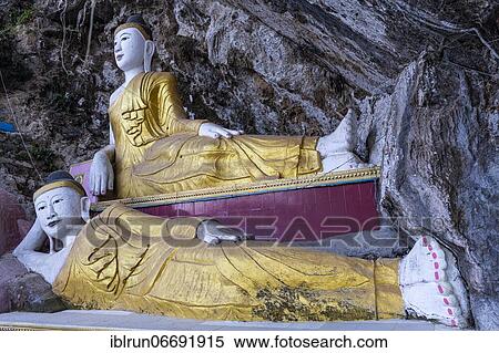 Many buddhas in the Kaw Ka Thawng cave, Hpa-An, Kayin state, Myanmar, Asia View Large Photo Image Stock Photography - Many buddhas in the Kaw Ka Thawng cave, Hpa-An, Kayin state, Myanmar, Asia. Fotosearch
