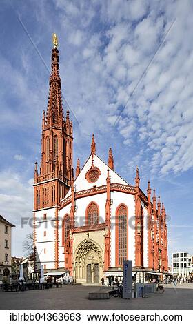 Stock Image - Marienkapelle on the market square, Würzburg, Lower Franconia, Bavaria, Germany, Europe. Fotosearch