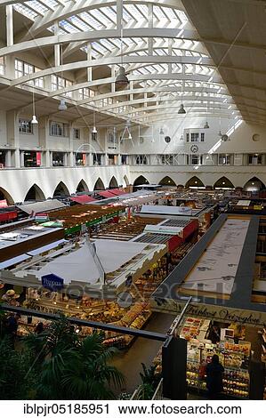 Stock Image - Market hall (Markthalle), Stuttgart, Baden-Wuerttemberg, Germany, Europe. Fotosearch