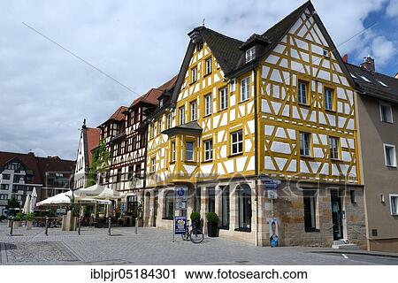 Stock Image - Marketplace, Fürth, Middle Franconia, Bavaria, Germany, Europe. Fotosearch