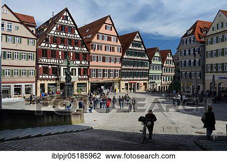 Marketplace with Neptune Fountain, Market Fountain, Old Town, Tübingen, Baden-Württemberg, Swabian Alb, Germany, Europe View Large Photo Image Stock Image - Marketplace with Neptune Fountain, Market Fountain, Old Town, Tübingen, Baden-Württemberg, Swabian Alb, Germany, Europe. Fotosearch