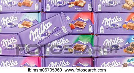 Milka chocolates different varieties wallpaper, Germany, Europe View Large Photo Image Stock Image - Milka chocolates different varieties wallpaper, Germany, Europe. Fotosearch