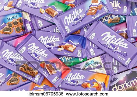 Milka chocolates different varieties wallpaper, Germany, Europe View Large Photo Image Stock Photograph - Milka chocolates different varieties wallpaper, Germany, Europe. Fotosearch