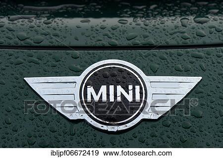 Mini, company logo of car brand Mini, logo on car, Germany, Europe View Large Photo Image Stock Photo - Mini, company logo of car brand Mini, logo on car, Germany, Europe. Fotosearch