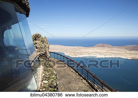 Mirador del Rio, viewpoint, Graciosa Island and El Rio channel, Chinijo archipelago, Lanzarote, Canary Islands, Spain, Europe View Large Photo Image Stock Photograph - Mirador del Rio, viewpoint, Graciosa Island and El Rio channel, Chinijo archipelago, Lanzarote, Canary Islands, Spain, Europe. Fotosearch