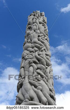 Monolith, Vigelandpark in Frognerpark, Oslo, Norway, Europe View Large Photo Image Stock Photography - Monolith, Vigelandpark in Frognerpark, Oslo, Norway, Europe. Fotosearch
