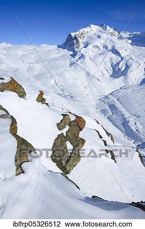 Monte Rosa, 4633 m, Dufourspitze, 4634m, Valais, Switzerland, Europe View Large Photo Image Stock Image - Monte Rosa, 4633 m, Dufourspitze, 4634m, Valais, Switzerland, Europe. Fotosearch