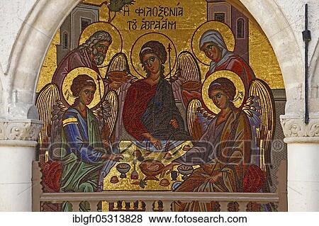 Stock Photo - Mosaic, Kykko Monastery, Republic of Cyprus. Fotosearch