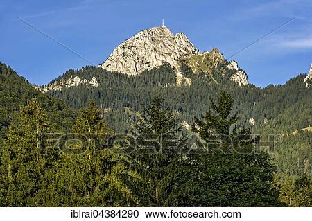 Mount Wendelstein with transmitter of Bavarian Broadcasting at the peak, Mangfall mountains, Bavarian Prealps, Upper Bavaria, Bavaria, Germany, Europe View Large Photo Image Stock Image - Mount Wendelstein with transmitter of Bavarian Broadcasting at the peak, Mangfall mountains, Bavarian Prealps, Upper Bavaria, Bavaria, Germany, Europe. Fotosearch