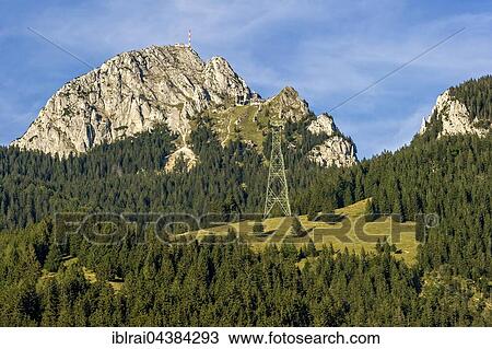 Mount Wendelstein with transmitter of Bavarian Broadcasting at the peak, Mangfall mountains, Bavarian Prealps, Upper Bavaria, Bavaria, Germany, Europe View Large Photo Image Stock Image - Mount Wendelstein with transmitter of Bavarian Broadcasting at the peak, Mangfall mountains, Bavarian Prealps, Upper Bavaria, Bavaria, Germany, Europe. Fotosearch