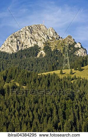 Mount Wendelstein with transmitter of Bavarian Broadcasting at the peak, Mangfall mountains, Bavarian Prealps, Upper Bavaria, Bavaria, Germany, Europe View Large Photo Image Stock Photography - Mount Wendelstein with transmitter of Bavarian Broadcasting at the peak, Mangfall mountains, Bavarian Prealps, Upper Bavaria, Bavaria, Germany, Europe. Fotosearch
