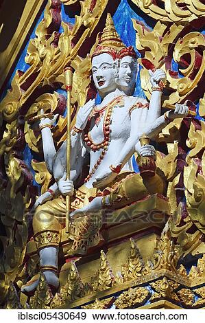 Multi-faced Buddha, Wat Chalong, temple on Phuket, Thailand, Asia View Large Photo Image Stock Photo - Multi-faced Buddha, Wat Chalong, temple on Phuket, Thailand, Asia. Fotosearch
