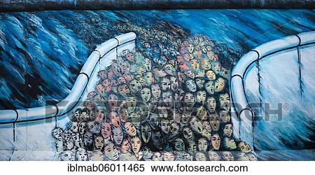 Mural It Happened in November, graffiti with people streaming through the breached wall, artist Kani Alavi, East Side Gallery, Mauergalerie, Berlin, Germany, Europe View Large Photo Image Stock Photography - Mural It Happened in November, graffiti with people streaming through the breached wall, artist Kani Alavi, East Side Gallery, Mauergalerie, Berlin, Germany, Europe. Fotosearch