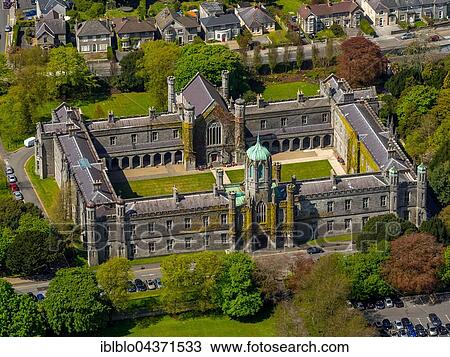 Stock Image - National University of Ireland, NUI, quadrangle, Galway, County Clare, Ireland, Europe. Fotosearch
