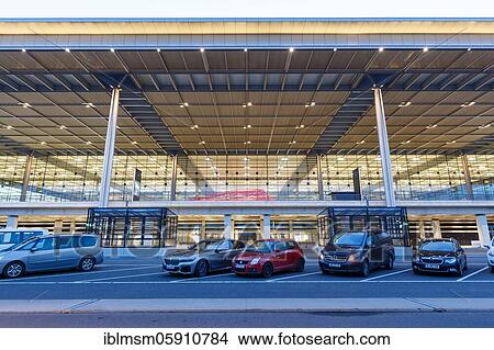 Picture - New Berlin Brandenburg BER Willy Brandt Airport Terminal 1 in Berlin, Germany, Europe. Fotosearch