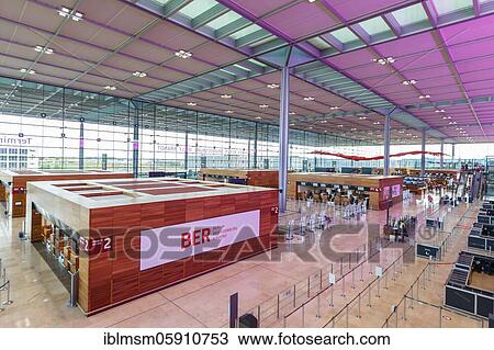 New Berlin Brandenburg BER Willy Brandt Airport Terminal 1, Berlin, Germany, Europe View Large Photo Image Stock Image - New Berlin Brandenburg BER Willy Brandt Airport Terminal 1, Berlin, Germany, Europe. Fotosearch