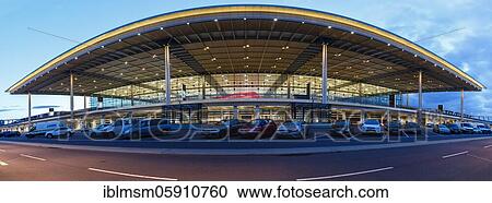 Stock Image - New Berlin Brandenburg BER Willy Brandt Airport Terminal 1, Berlin, Germany, Europe. Fotosearch