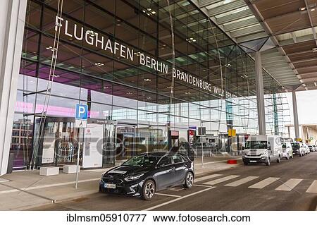 Stock Photo - New Berlin Brandenburg BER Willy Brandt Airport Terminal 1 in Berlin, Germany, Europe. Fotosearch