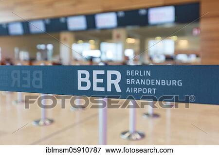Stock Photo - New Berlin Brandenburg BER Willy Brandt Airport Terminal 1 in Berlin, Germany, Europe. Fotosearch
