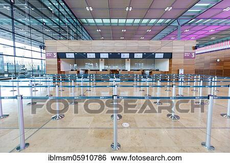 New Berlin Brandenburg BER Willy Brandt Airport Terminal 1 in Berlin, Germany, Europe View Large Photo Image Stock Photograph - New Berlin Brandenburg BER Willy Brandt Airport Terminal 1 in Berlin, Germany, Europe. Fotosearch