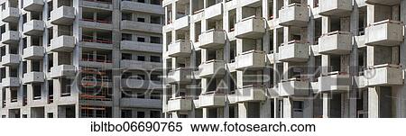 New building facade in shell with balconies, Friedrichshain, Berlin, Germany, Europe View Large Photo Image Stock Photography - New building facade in shell with balconies, Friedrichshain, Berlin, Germany, Europe. Fotosearch