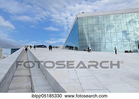 Stock Image - New Opera House, Oslo, Norway, Europe. Fotosearch