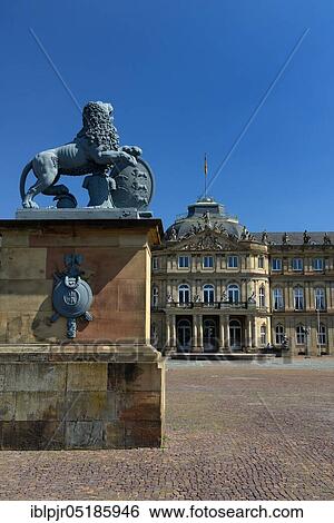New Palace (Neues Schloss), Stuttgart, Baden-Wuerttemberg, Germany, Europe View Large Photo Image Stock Photograph - New Palace (Neues Schloss), Stuttgart, Baden-Wuerttemberg, Germany, Europe. Fotosearch