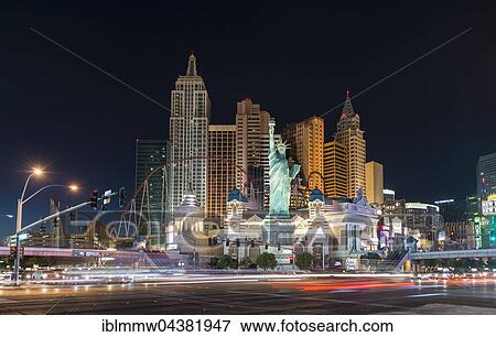 New York New York Hotel and Casino at night, Las Vegas, Nevada, USA, North America View Large Photo Image Stock Photo - New York New York Hotel and Casino at night, Las Vegas, Nevada, USA, North America. Fotosearch
