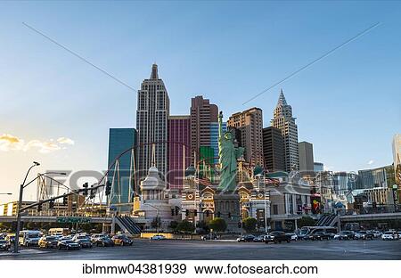 Stock Photo - New York New York Hotel and Casino, Las Vegas, Nevada, USA, North America. Fotosearch