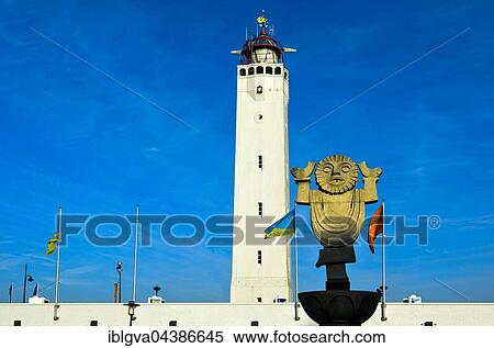 Stock Photography - Noordwijk Lighthouse, South Holland, Netherlands. Fotosearch