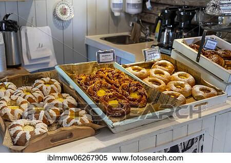 Norwegian pastries in a bakery, Nusfjord, Lofoten, Nordland, Norway, Europe View Large Photo Image Stock Photography - Norwegian pastries in a bakery, Nusfjord, Lofoten, Nordland, Norway, Europe. Fotosearch