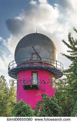 Stock Image - NSA listening station, Lost Place, Berlin, Germany, Europe. Fotosearch